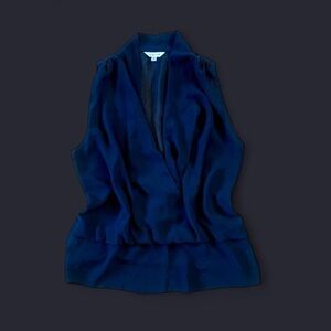 Sleeveless V-Neck Blouse